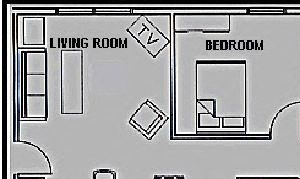 Floor Plan 2 Bedroom, 2 Bath